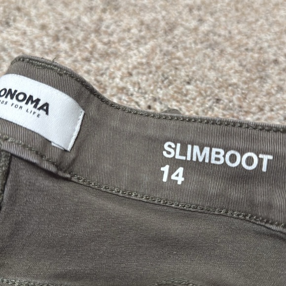 Lot of Three Pairs Pants - Olive Jean, Black Pinstripe, and Navy Corduroy - Picture 4 of 4